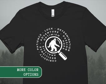 Camiseta de criptozoólogo Pie Grande: regalo para cazadores de Pie Grande