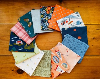 Happy Camper by Maureen Cracknell | AGF | 14 piece Fat Quarter
