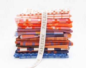 Fine and Dandy - Fat Quarter Bundle  by Fableism Supply Co, yarn-dyed woven