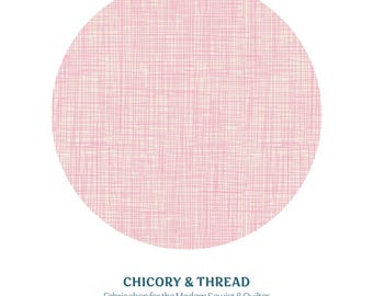 Porto Weave Doce | Costeira | Art Gallery Fabric | Coastal Fabric | Seaside Fabric | Quilters Cotton  | 1/2 yard | Weave | Plaid | Pink