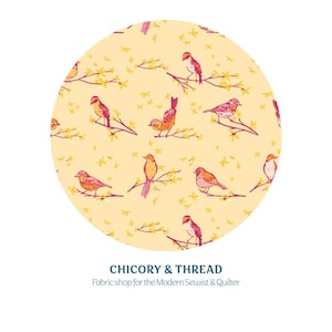 The Dawn Chorus Sunset | Maureen Cracknell  | Marigold | Art Gallery Fabrics | Quilting Cotton | 1/2 yard