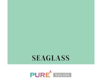 Seaglass | Half Yard | PURE Solids | Ethereal Edition | NEW 2025 color | Art Gallery Fabric | 100% Pima Cotton | Solid Color