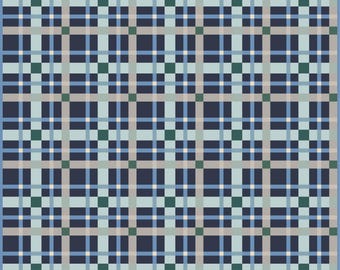 Petite Plaid Quilt Kit |Ocean Waves | Large Throw | by Brittany Lloyd at Lo and Behold Stitchery |