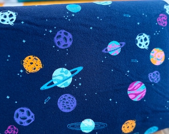 Planetary Parade Fun in Flannel | Rocket Science | Art Gallery Fabric | 1/2 yard