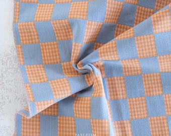 Checkmate Checkers -  Fjord | Fableism | Woven Cotton | Half Yard | yarn-dyed fabric