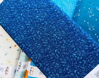 Lab Doodles | Rocket Science | Art Gallery Fabric | 1/2 yard