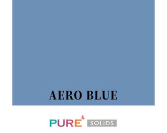 Aero Blue | Half Yard | PURE Solids | Art Gallery Fabric | 100% Pima Cotton | Solid Color