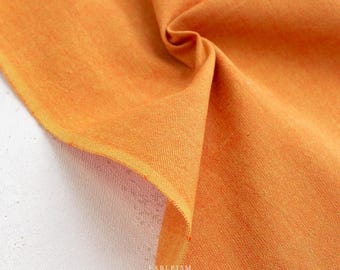 Watercolor Wovens - Saffron WW170 by Fableism Supply Co | Garment & Quilting Cotton | Yarn-dyed | 1/2 yard
