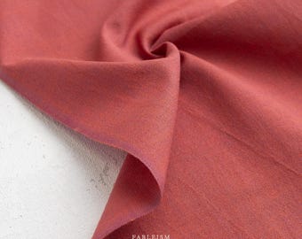 Watercolor Wovens - Red Pear WW380 by Fableism Supply Co | Garment & Quilting Cotton | Yarn-dyed | 1/2 yard