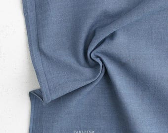Tejidos de acuarela - Azul francés WW300 de Fableism Supply Co. / Algodón para prendas y acolchados / Teñido en hilo / 1/2 yarda