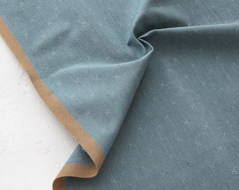 Sprout Wovens  - Ocean by Fableism Supply Co | 100% Garment & Quilting Cotton Fabric | Yarn-dyed | half a yard