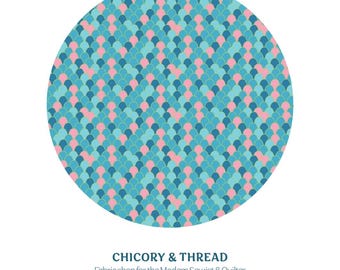 Mosaico Marinho Mar | Costeira | Art Gallery Fabric | Coastal Fabric | Seaside Fabric | Quilters Cotton  | 1/2 yard | Mermaid Fabric