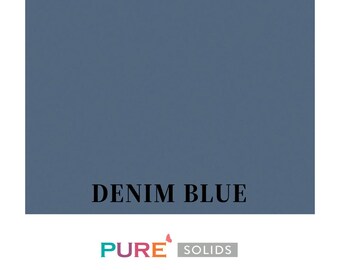 Denim Blue | Half Yard | PURE Solids | Art Gallery Fabric | 100% Pima Cotton | Solid Color