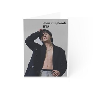 Grußkarten für BTS Fans, Jungkook Themed Kartenset, K-Pop Grußkarte, Geburtstag, Sammelkarten, Einzigartige Fan Merchandise