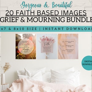 20Bible Based Scripture Pictures For Grief | Gift Idea For A Grieving Friend | Instant Digital Download | Printable On Grief | Encouragement