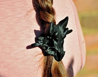 Cute Dragon Skull Hair Piece with Bone Stick