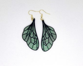 Beetle Wings Model Earrings Pair