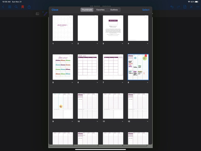 Goodnotes Template 2022 Plansthings™ Planner january 2022december