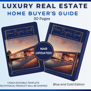 Luxury Realtor Canva Home Buyers Guide Realtor Templates Canva Marketing for Home Buyers Real Estate Buy a Home Guide Digital Printable NAR