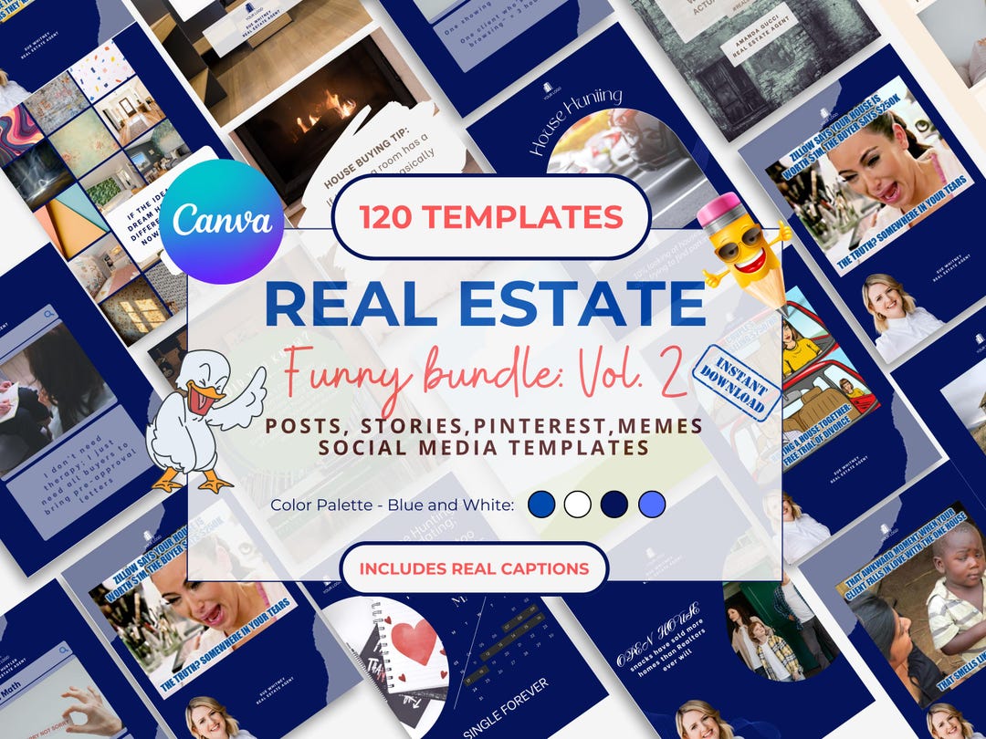 Funny Realtor Social Media Posts Real Estate Marketing Instagram Canva ...