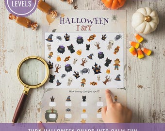 Halloween I Spy Game: Fun Printable Activity for Kids (Digital Download)