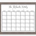 Dry Erase Calendar Printable-chalkboard Dry Erase-cutomizable Mulitple ...