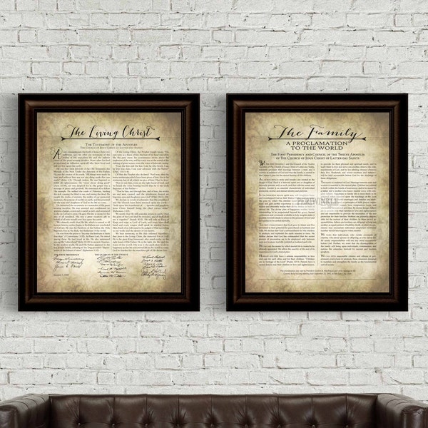 LDS The Living Christ and Family Proclamation Printable-Instant Download-Digital File-Multiple Sizes Included-LDS