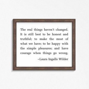 Laura Ingalls Wilder quote-Printable-Instant Download printable-Multiple Sizes Included-Farmhouse Style