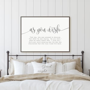 Wie Sie wünschen-Prinzessin Braut Zitat-Hochzeit/Jubiläum Geschenk-Home Decor-Instant Download-DIY druckbare-mehrere Größen inklusive
