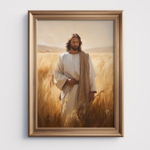 Ik ben-Jezus Christus kunst-digitale download-Verlosser-Jezus kunst aan de muur-christelijke kunst-afdrukbaar-Jezus portret