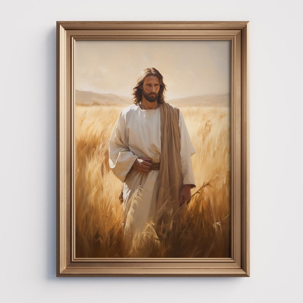 I Am-Jesus Christ Art-Digital Download-Savior-Jesus Wall Art-Christian Art-Printable-Jesus Portrait