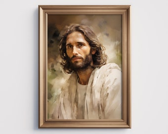 The Way-Jesus Christ Art-Digital Download-Savior-Jesus Wall Art-Christian Art-Printable-Jesus Portrait