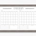 Dry Erase Calendar Printable-family Calendar-command Center ...