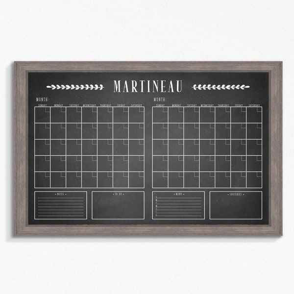 Multiple Month Calendar Etsy