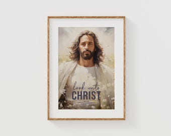 2025 LDS Youth Theme-Look Unto Christ-Young Women's poster, handouts, printables