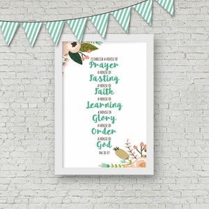 Establish a House of... D&C 88:119-Scripture Printable-LDS-House of Order-Multiple Sizes Included