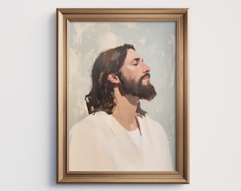 Wonderful-Jesus Christ Art-Digital Download-Savior-Jesus Wall Art-Christian Art-Printable-Jesus Portrait