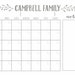 Dry Erase Calendar Printable-custom-perpetual Calendar-*digital File ...
