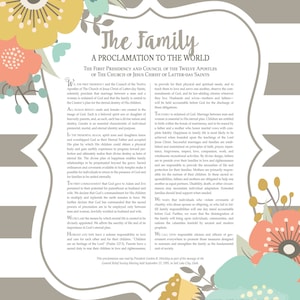 LDS Family Proclamation-printable-instant Download-3 Sizes Included ...