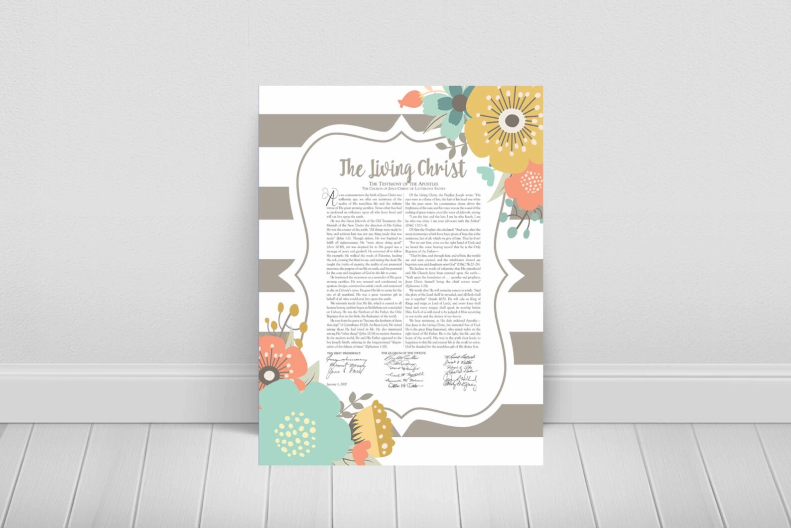 The Living Christ-printable-lds-instant Download-3 Sizes Included - Etsy