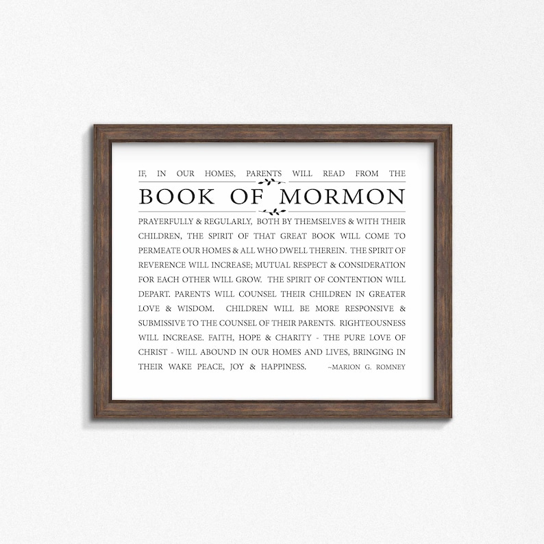 LDS-Book of Mormon-Printable Quote-Digital Files-Scripture | Etsy