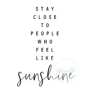 Sunshine Quote-sunshine Printable-inspirational Quote-printable-instant ...