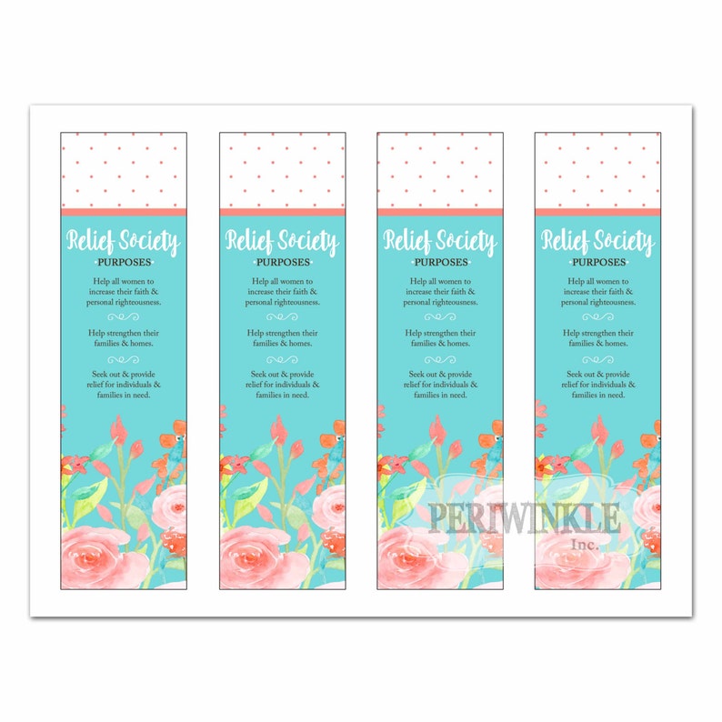 relief society bookmark printables diy instant download relief etsy