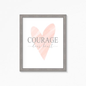 Coraggio Caro Cuore-Aslan-Narnia-Bambini C.S. Lewis Citazione-Ispirazione Citazione-Stampabile-Istantaneo Download-Più taglie incluse