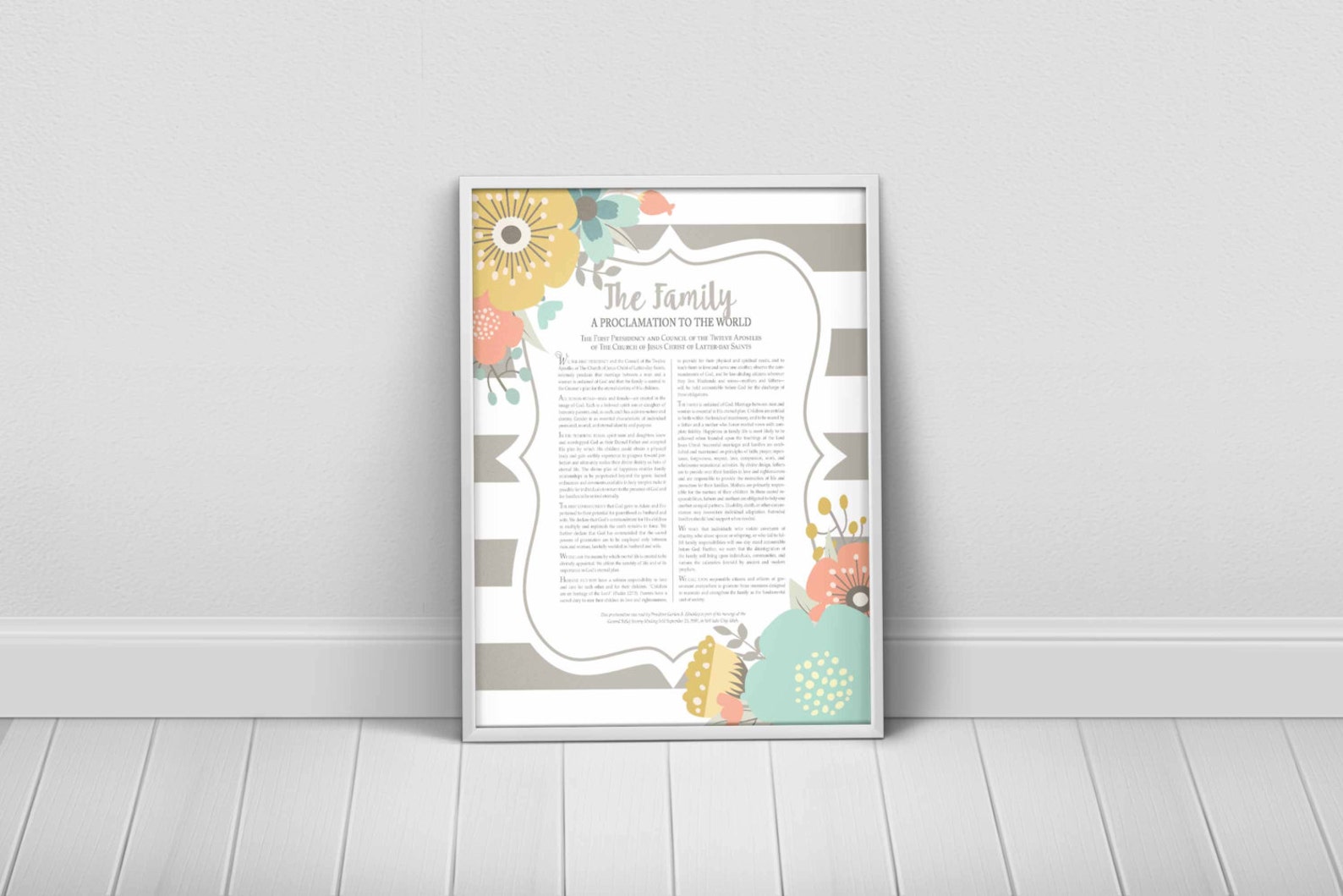 LDS Family Proclamation-printable-instant Download-3 Sizes - Etsy