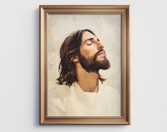 The Light-Jesus Christ Art-Digital Download-Savior-Jesus Wall Art-Christian Art-Printable-Jesus Portrait