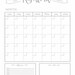 Dry Erase Calendar Printable-chalkboard Dry Erase-cutomizable - Etsy