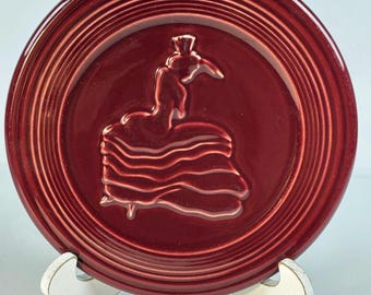 Homer Laughlin Original Fiesta Trivet 6” featuring the Iconic Flamenco Dancer pattern