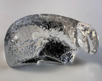 Vintage Dansk Nativity Sheep Figurine Full Lead Crystal Style #04897  in original box.See description