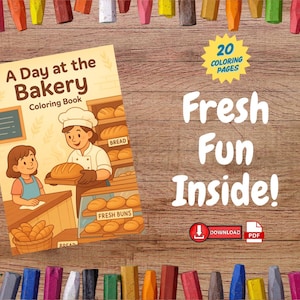 A Day at the Bakery Coloring Book – Sweet & Fun Printable for Kids